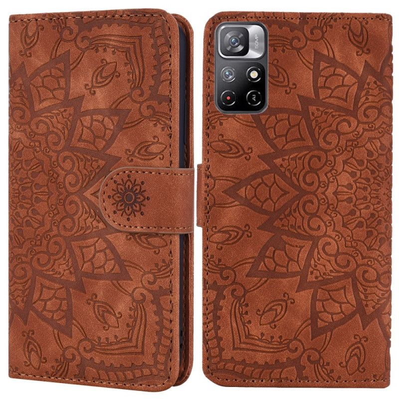 Lederhüllen Xiaomi Redmi Note 11 / Poco M4 Pro 5g Barock-mandala