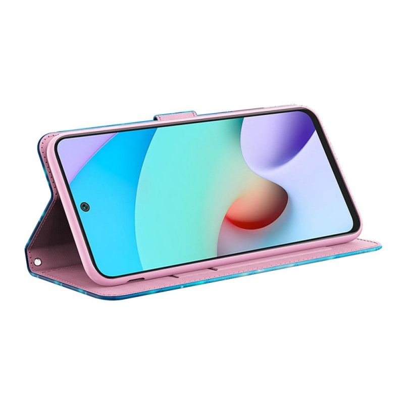 Lederhüllen Xiaomi Redmi Note 11 / Poco M4 Pro 5g Blaue Schmetterlinge