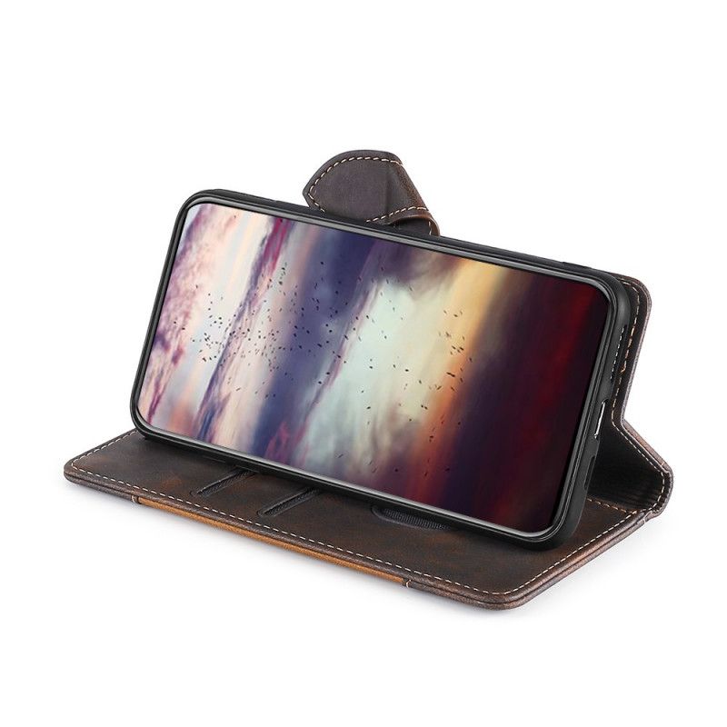 Lederhüllen Xiaomi Redmi Note 11 / Poco M4 Pro 5g Handyhülle Kunstleder Bicolor Stylisch