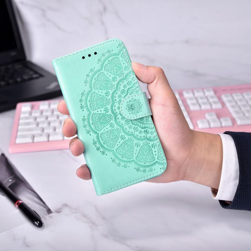 Lederhüllen Xiaomi Redmi Note 11 / Poco M4 Pro 5g Handyhülle Mandala Koralle