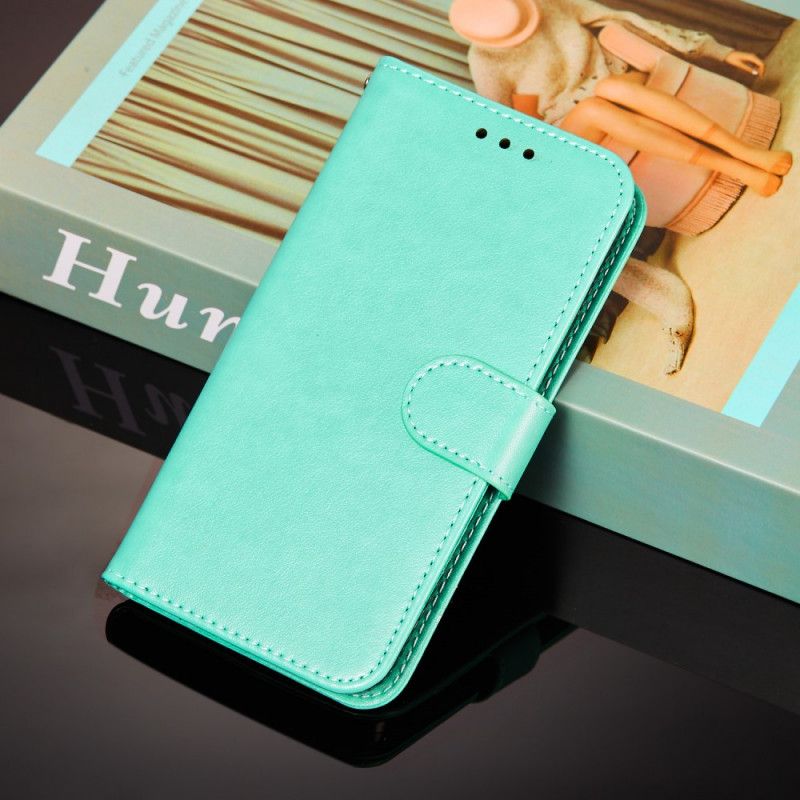 Lederhüllen Xiaomi Redmi Note 11 / Poco M4 Pro 5g Handyhülle Riemchen Der Einfarbigen Serie