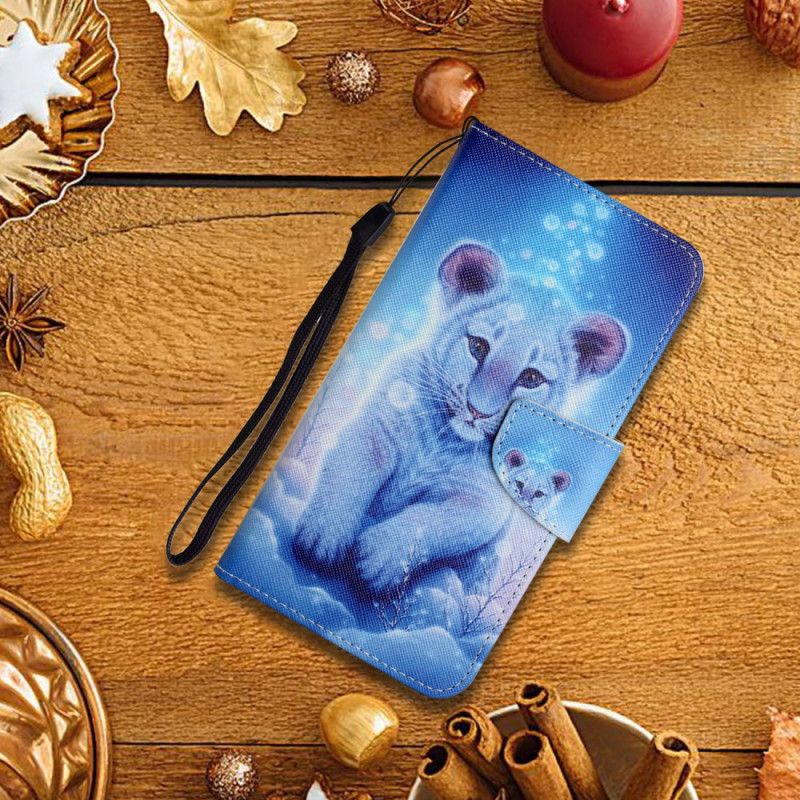 Lederhüllen Xiaomi Redmi Note 11 / Poco M4 Pro 5g Handyhülle Schneetiger