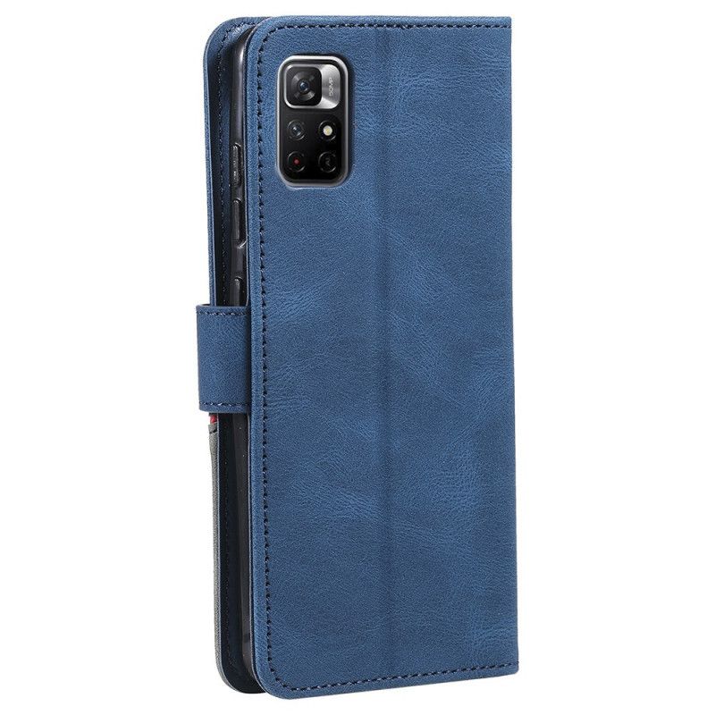 Lederhüllen Xiaomi Redmi Note 11 / Poco M4 Pro 5g Handyhülle Spaltleder Skin-touch