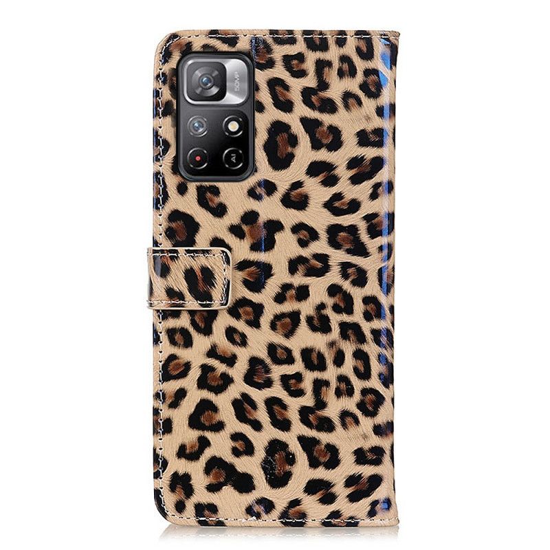 Lederhüllen Xiaomi Redmi Note 11 / Poco M4 Pro 5g Leopard