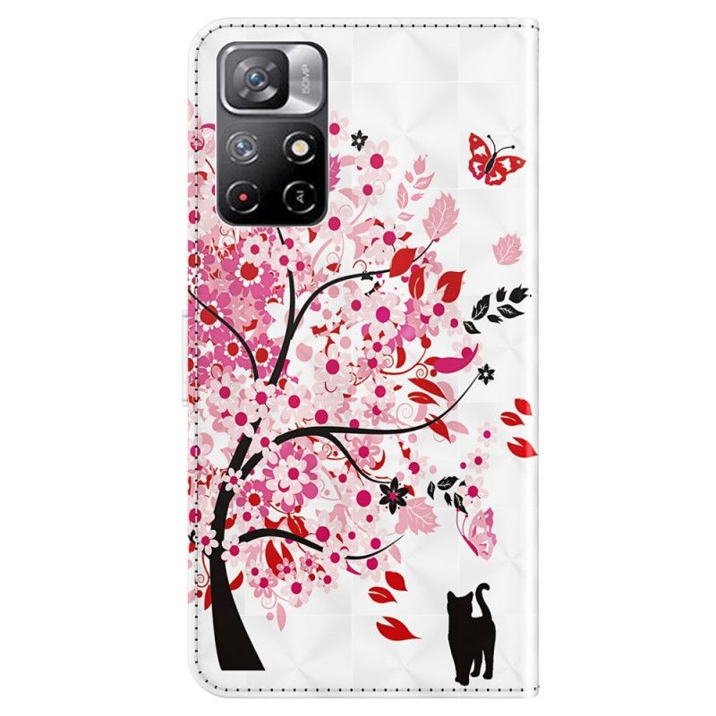 Lederhüllen Xiaomi Redmi Note 11 / Poco M4 Pro 5g Rosa Baum