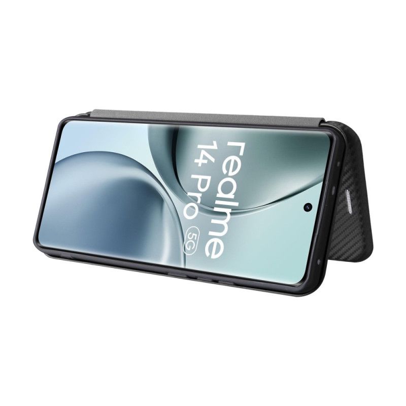 Flip Case Realme 14 Pro 5g Handyhülle Carbonfaser