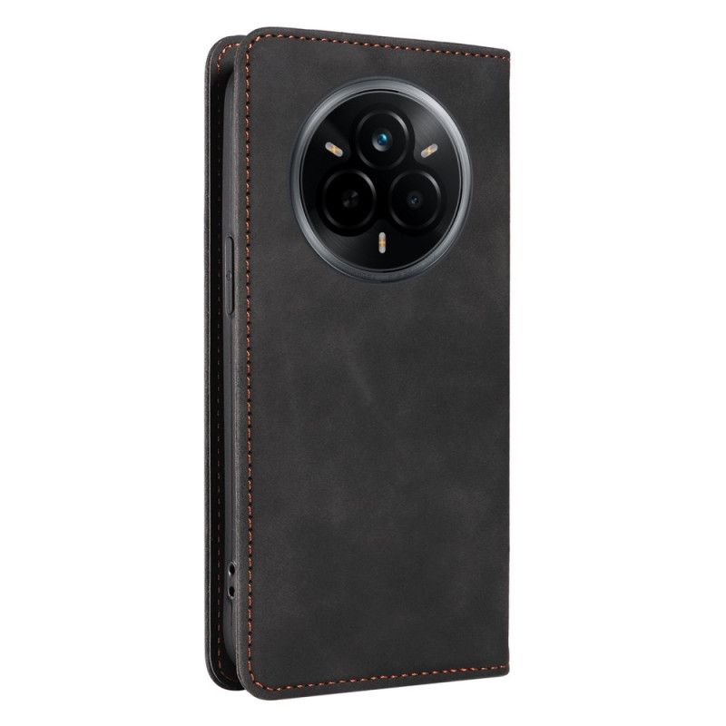 Flip Case Realme 14 Pro 5g Handyhülle Klassisches Wildleder Mit Rfid-schutz