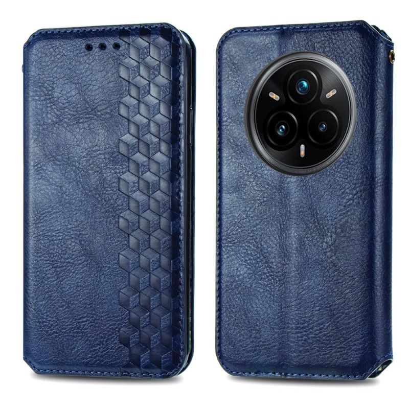 Flip Case Realme 14 Pro 5g Handyhülle Rautenmuster In Wildlederoptik