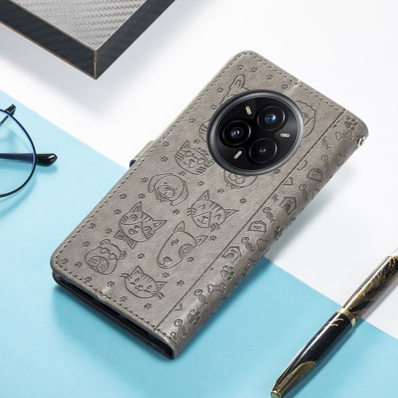 Lederhüllen Für Realme 14 Pro 5g Animierte Tiere