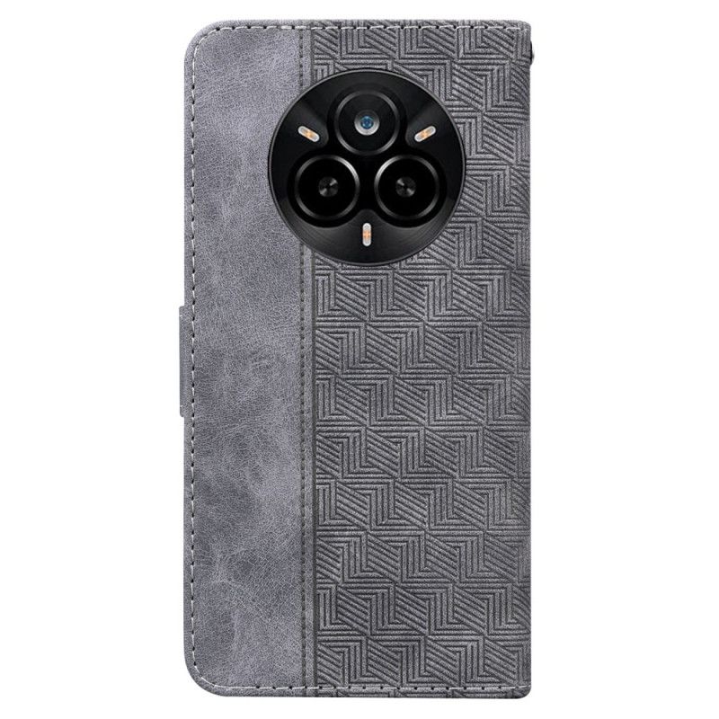 Lederhüllen Für Realme 14 Pro 5g Gewebtes Muster