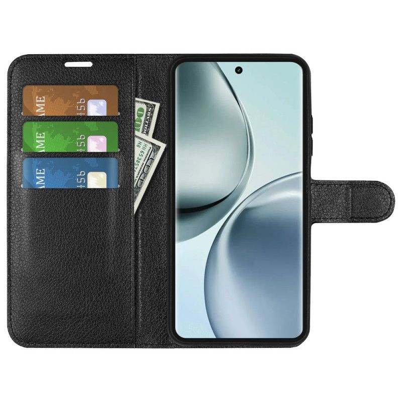 Lederhüllen Für Realme 14 Pro 5g Klassisches Litschi-kunstleder