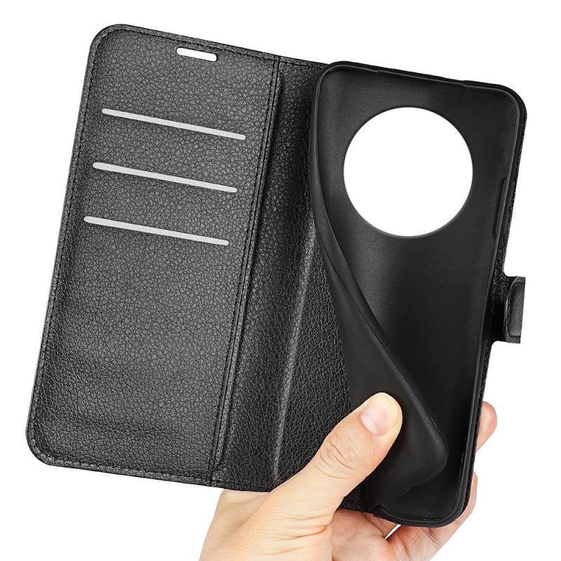 Lederhüllen Für Realme 14 Pro 5g Klassisches Litschi-kunstleder