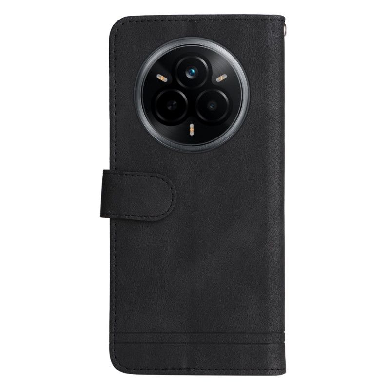 Lederhüllen Für Realme 14 Pro 5g Wildlederoptik Mit Nieten