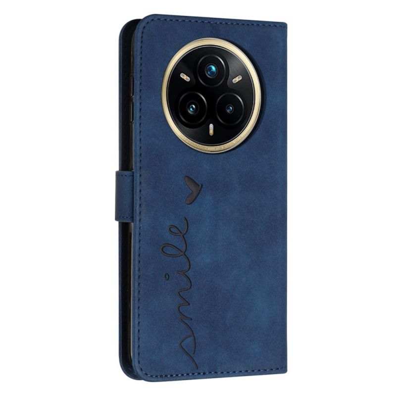 Lederhüllen Realme 14 Pro 5g Handyhülle Lächeln Mit Riemen