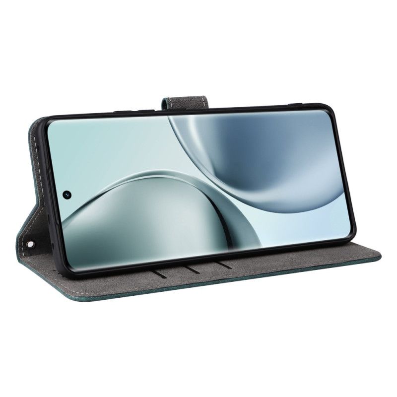 Lederhüllen Realme 14 Pro 5g Handyhülle Rfid-schutz Mit Riemen Und Wildlederoptik