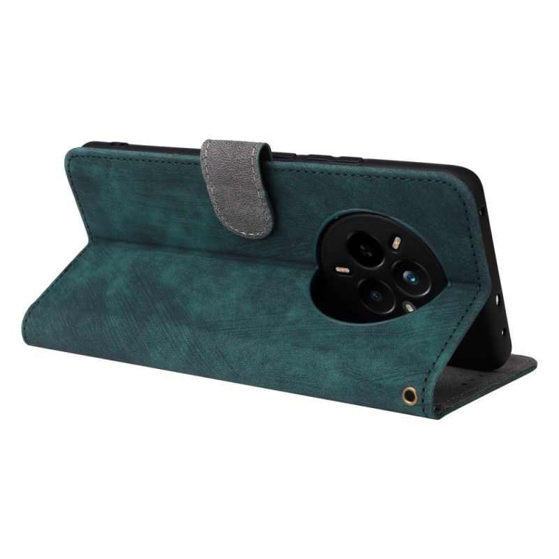 Lederhüllen Realme 14 Pro 5g Handyhülle Rfid-schutz Mit Riemen Und Wildlederoptik