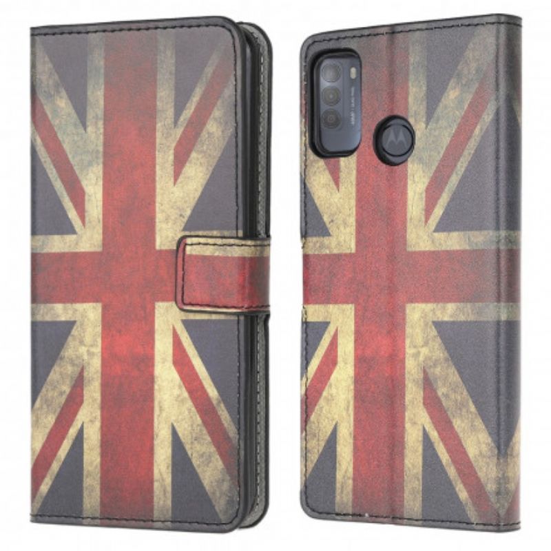 Lederhüllen Moto G50 Flagge Von England