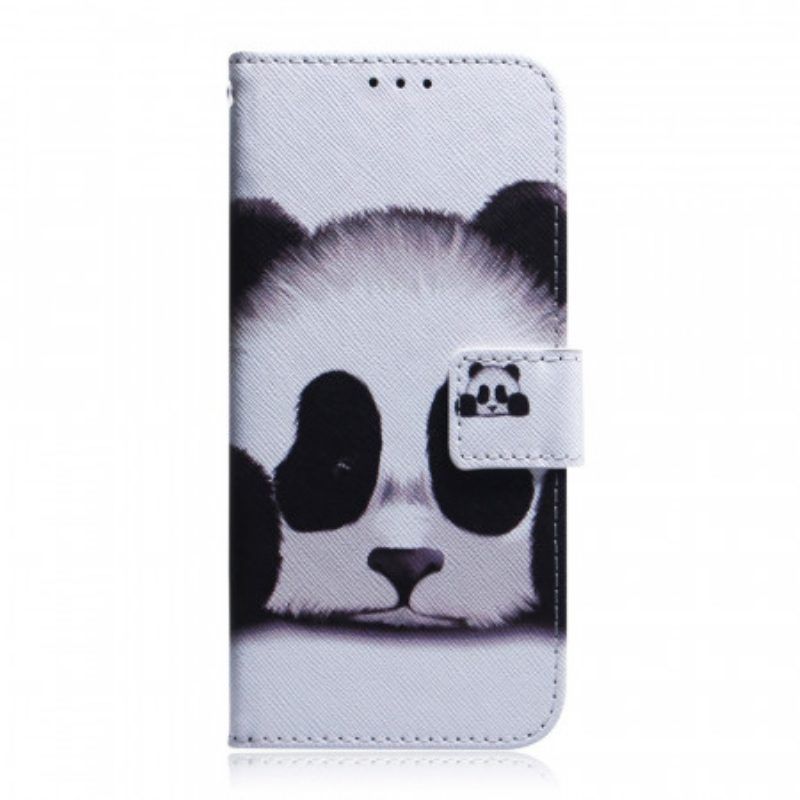 Flip Case Für Samsung Galaxy M52 5G Panda-gesicht