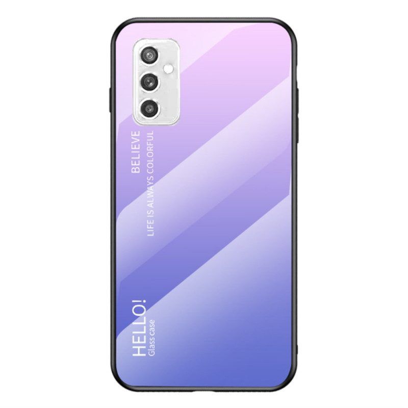 Hülle Für Samsung Galaxy M52 5G Gehärtetes Glas Hallo