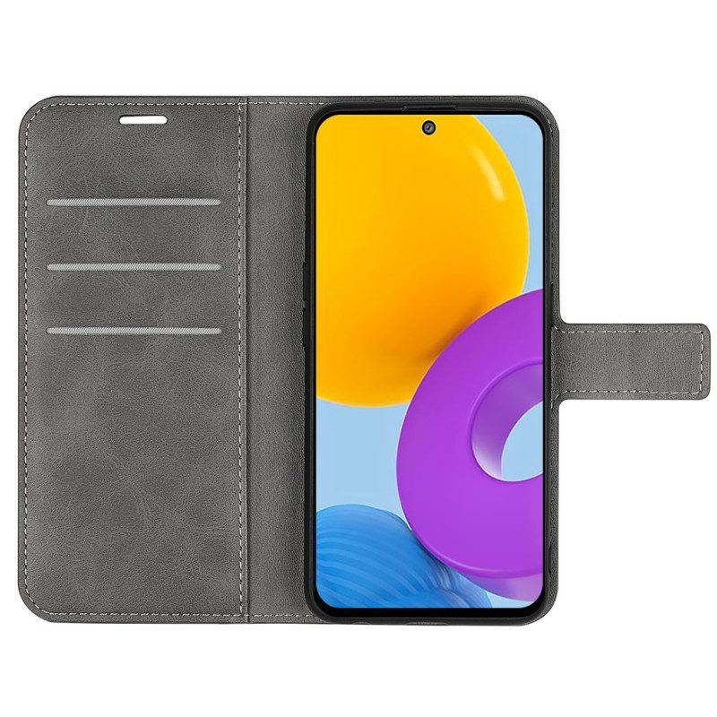 Schutzhülle Für Samsung Galaxy M52 5G Flip Case Elegantes Leder