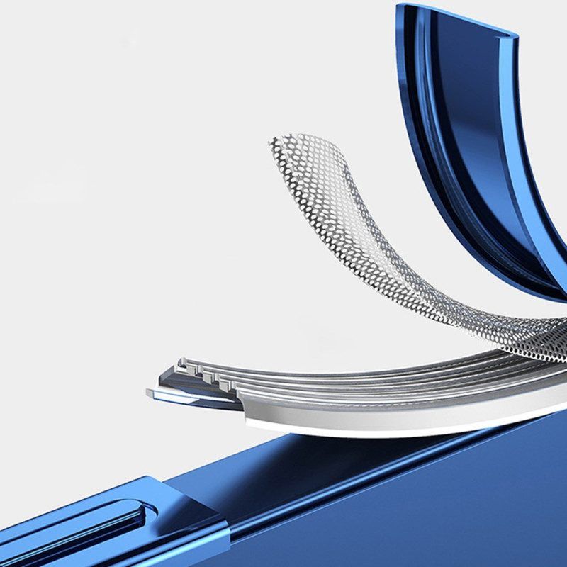 Hülle Für iPhone 14 Transparenter Metallic-stil