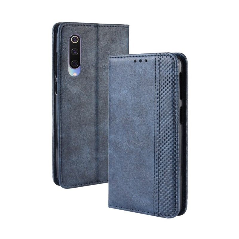 Flip Case Xiaomi Mi 9 SE Schwarz Mattes Ledereffekt