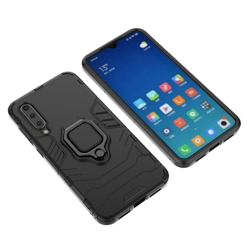 Hülle Xiaomi Mi 9 SE Schwarz Widerstandsfähiger Ring