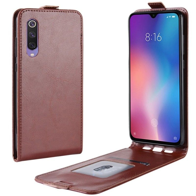 Lederhüllen Xiaomi Mi 9 SE Schwarz Retro-Faltung