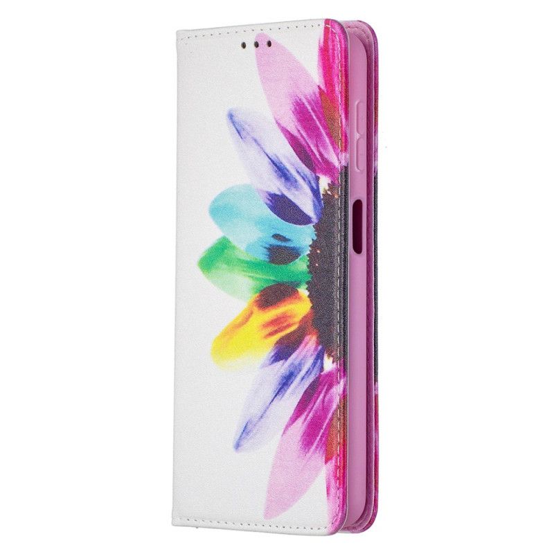 Flip Case Für Samsung Galaxy A32 5G Aquarellblume