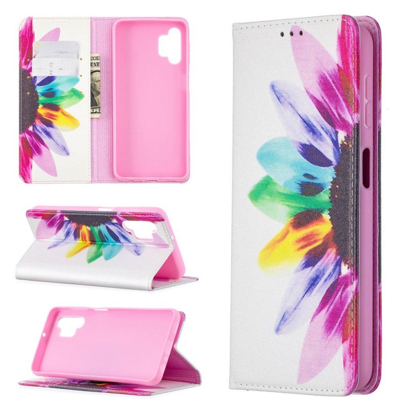 Flip Case Für Samsung Galaxy A32 5G Aquarellblume