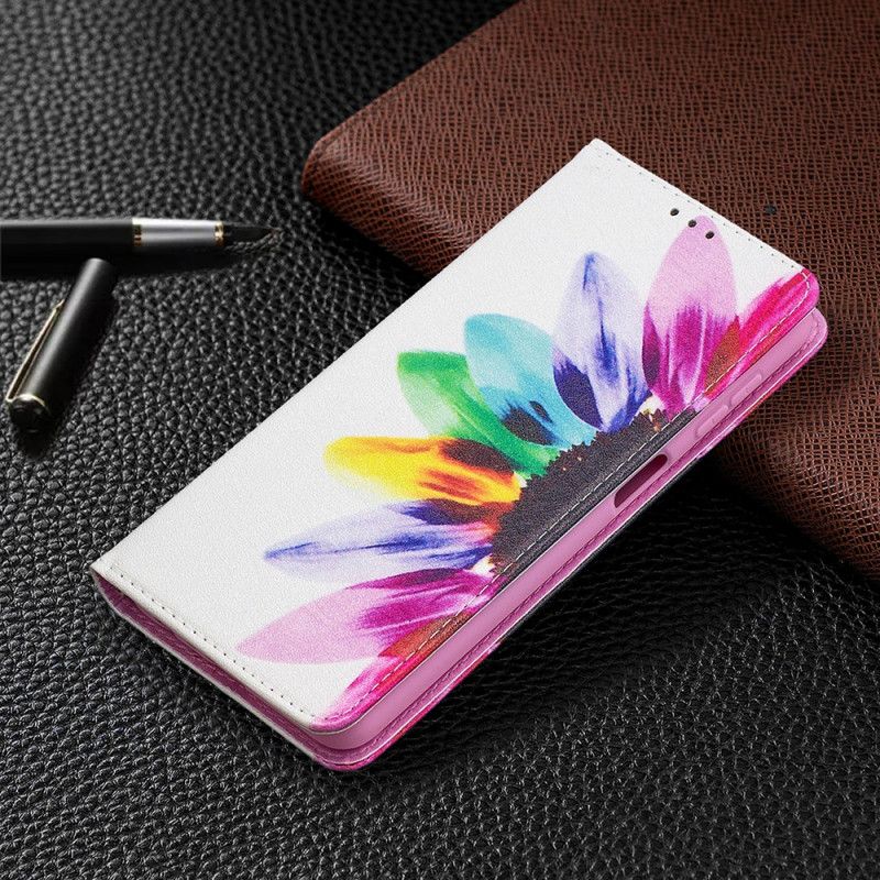 Flip Case Für Samsung Galaxy A32 5G Aquarellblume