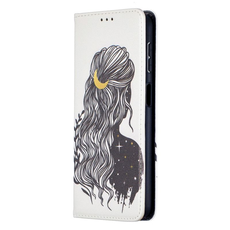Flip Case Samsung Galaxy A32 5G Handyhülle Hübsches Haar