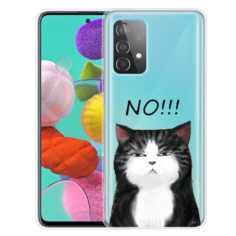 Hülle Für Samsung Galaxy A32 5G Die Katze. Die Nein Sagt