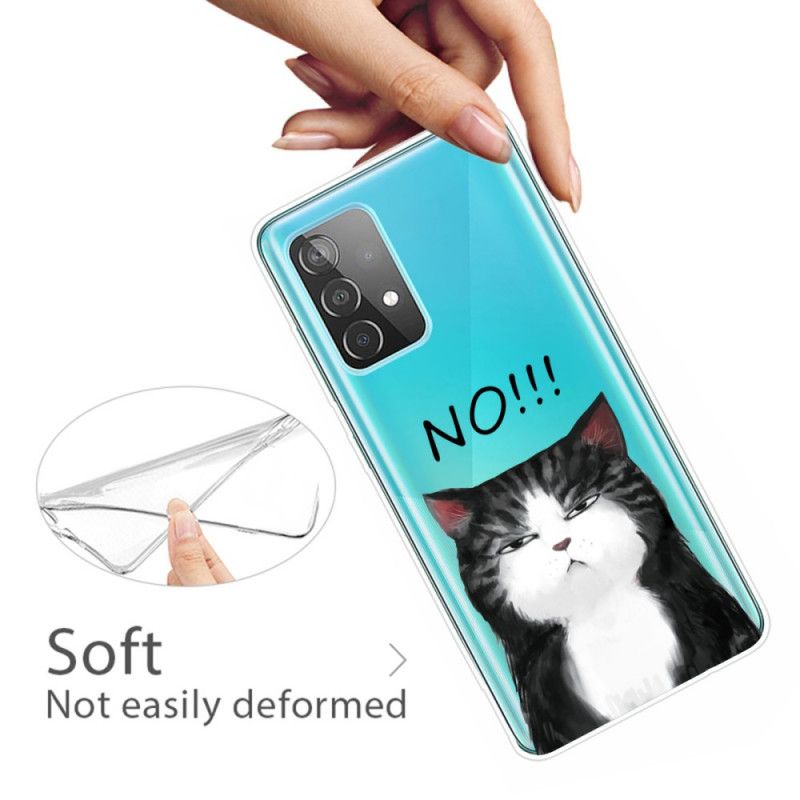 Hülle Für Samsung Galaxy A32 5G Die Katze. Die Nein Sagt