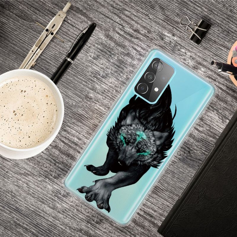 Hülle Samsung Galaxy A32 5G Grafischer Wolf