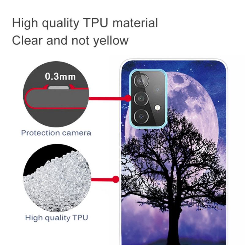 Hülle Samsung Galaxy A32 5G Handyhülle Baum Und Mond
