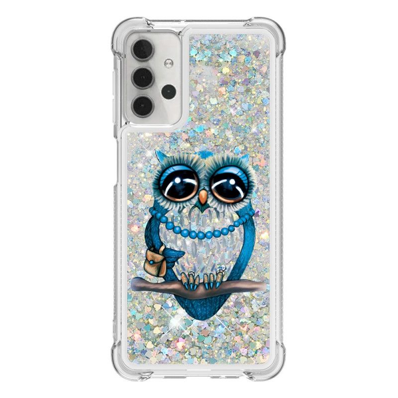 Hülle Samsung Galaxy A32 5G Handyhülle Miss Owl Glitter