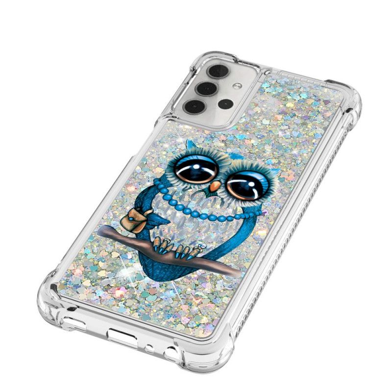 Hülle Samsung Galaxy A32 5G Handyhülle Miss Owl Glitter