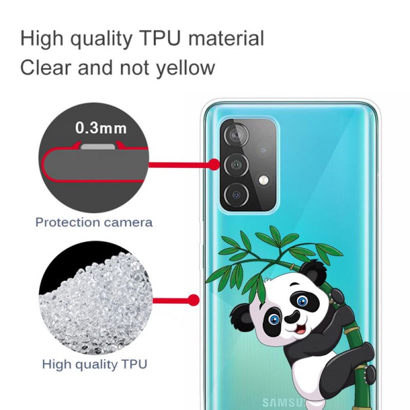 Hülle Samsung Galaxy A32 5G Handyhülle Panda Auf Bambus