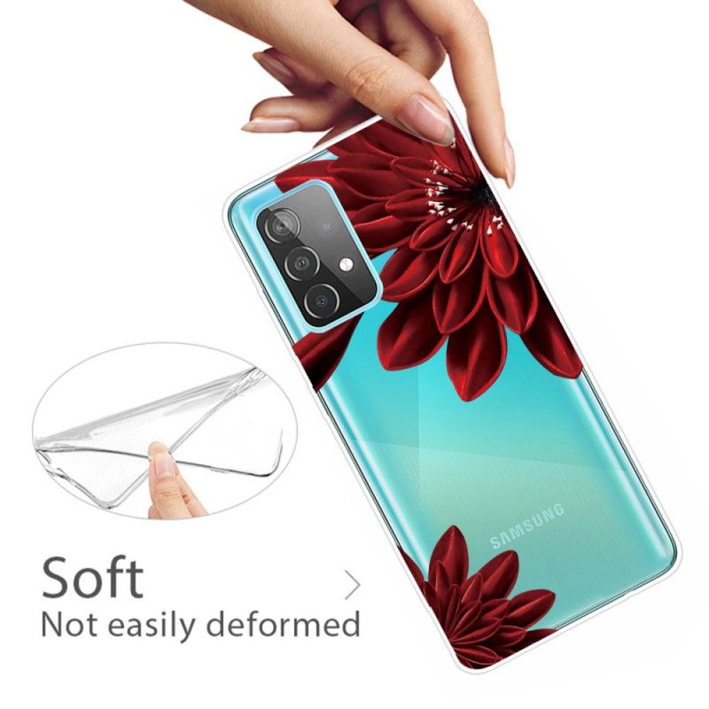 Hülle Samsung Galaxy A32 5G Handyhülle Wilde Blumen