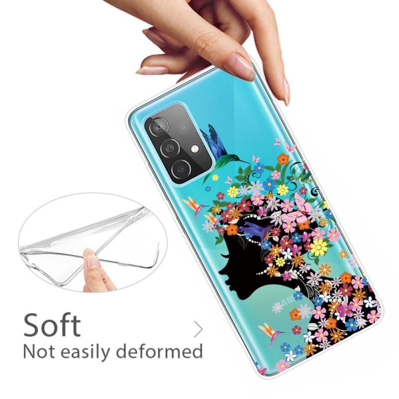Hülle Samsung Galaxy A32 5G Hübscher Blütenkopf