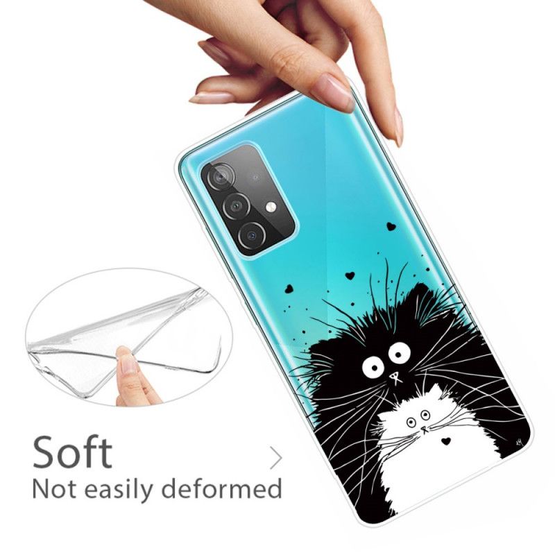 Hülle Samsung Galaxy A32 5G Schau Dir Die Katzen An