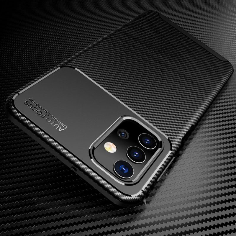 Hülle Samsung Galaxy A32 5G Schwarz Flexible Kohlefasertextur