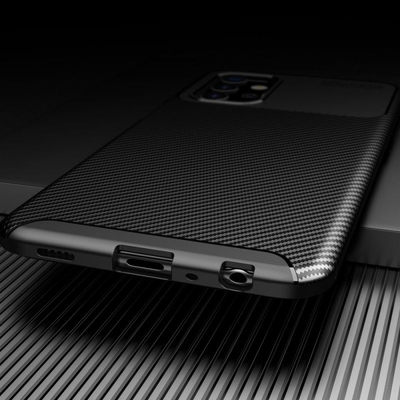 Hülle Samsung Galaxy A32 5G Schwarz Flexible Kohlefasertextur