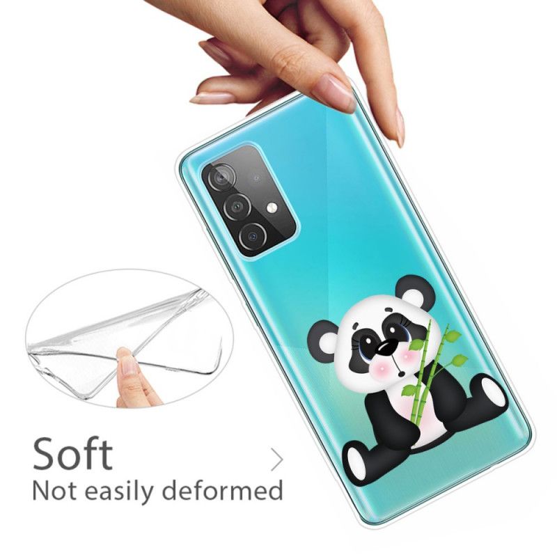 Hülle Samsung Galaxy A32 5G Transparenter Trauriger Panda