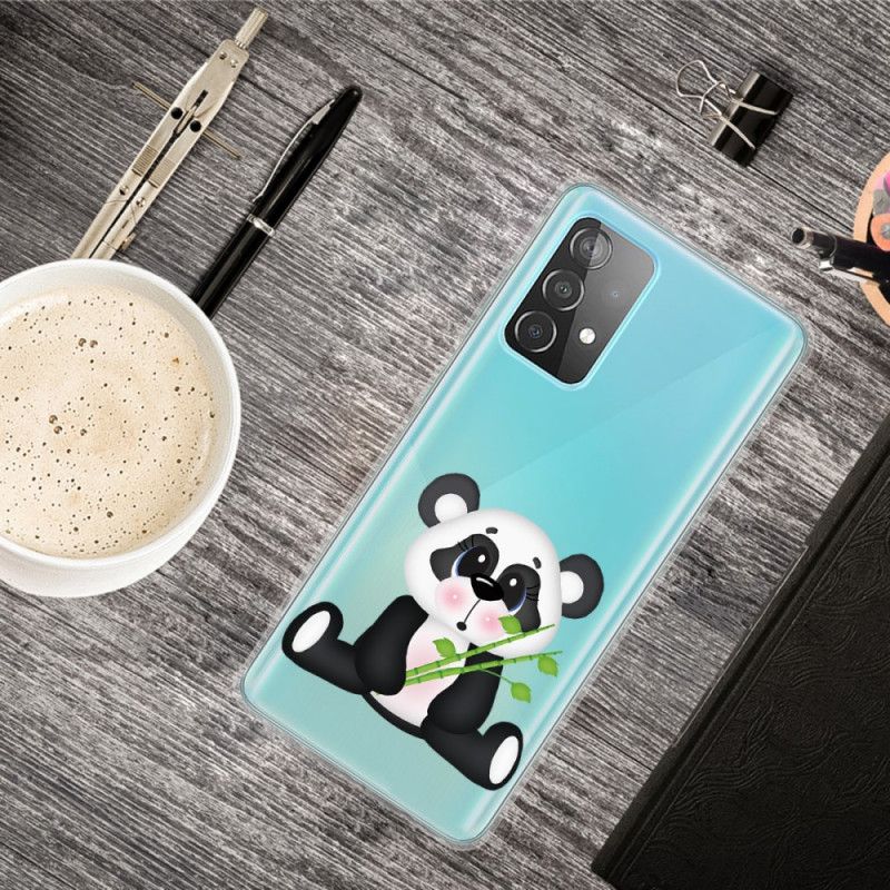 Hülle Samsung Galaxy A32 5G Transparenter Trauriger Panda