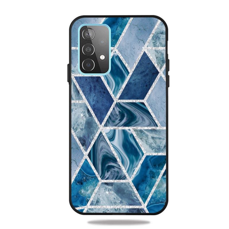 Hülle Samsung Galaxy A32 5G Weiß Marmorglitter