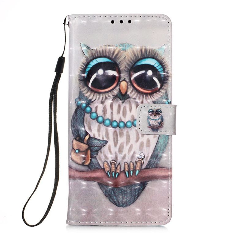 Lederhüllen Für Samsung Galaxy A32 5G Miss Owl Mit Tanga