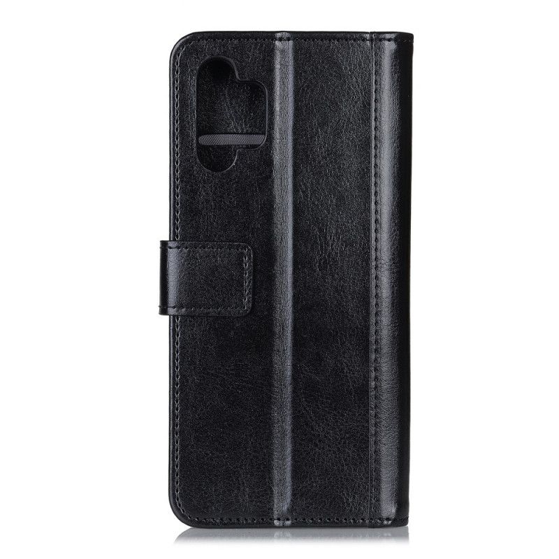 Lederhüllen Für Samsung Galaxy A32 5G Schwarz Khazneh Eleganz Lederstil