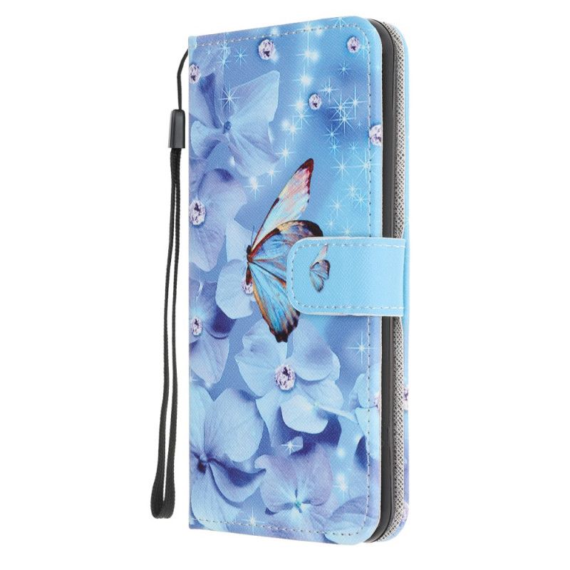 Lederhüllen Für Samsung Galaxy A32 5G Tanga-Diamant-Schmetterlinge